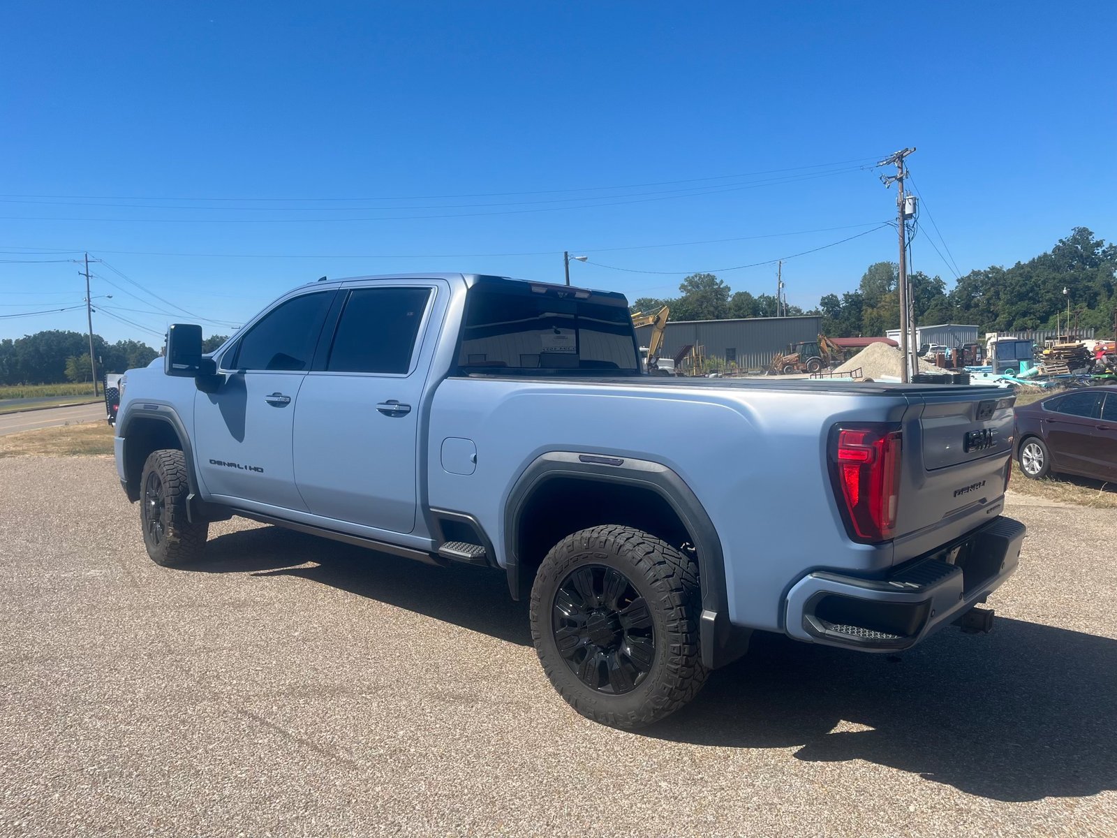 Satin Luna Blue Truck Wrap by SD Exclusive